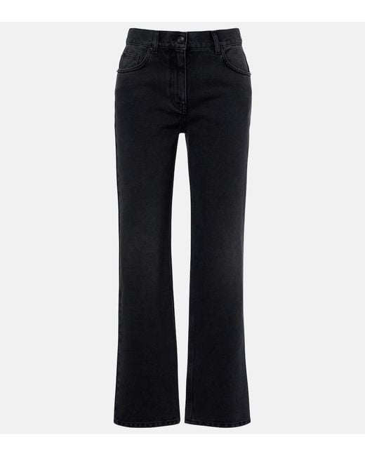 The Row Blue Fargo Straight Jeans
