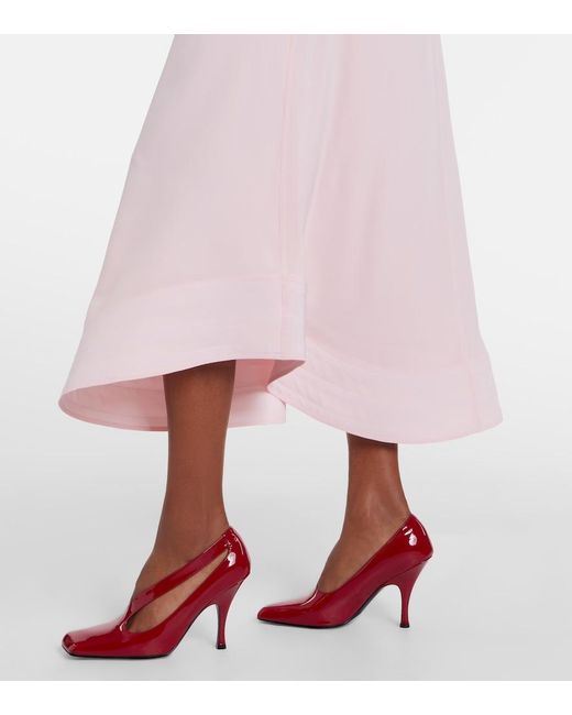 Stella McCartney Pink Silk Midi Skirt