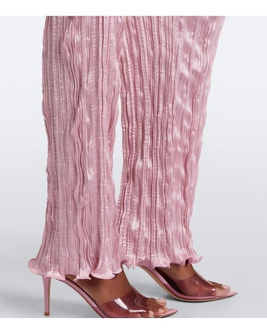 Posse Pink Esme Satin Straight Pants
