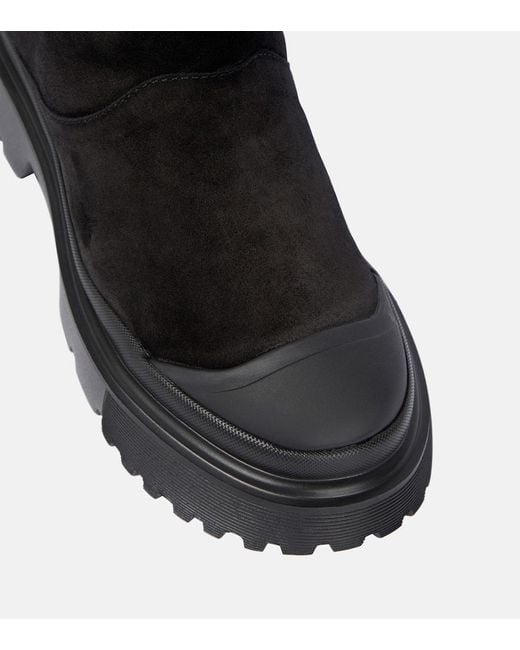 Hogan Black H619 Suede Ankle Boots