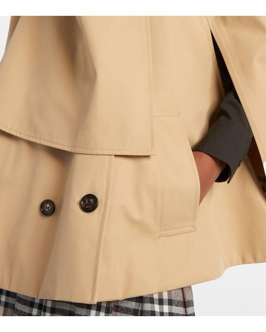 Cape En Coton Burberry en coloris Natural