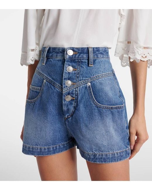 Isabel Marant Blue Denim Shorts
