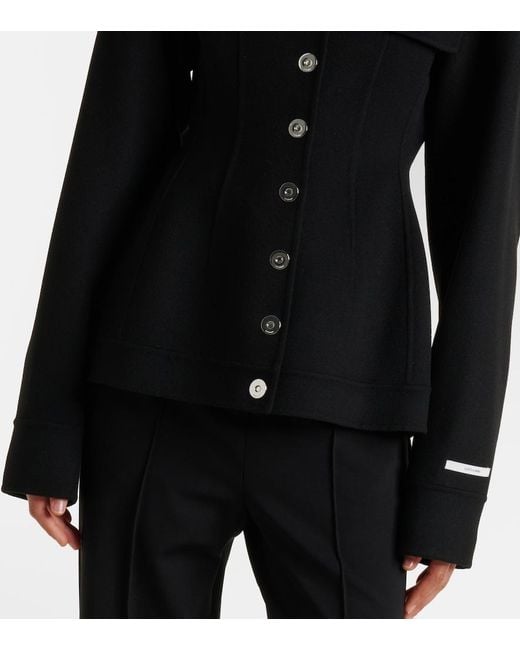 Sportmax Black Virgin Wool Jacket