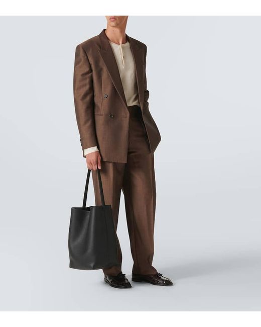 The Row Tote Bag N/S Park Large Aus Leder in Black für Herren