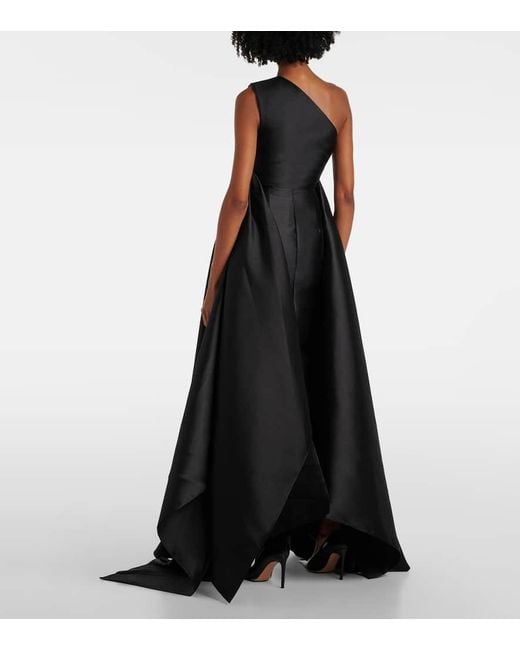 Solace London Black Charo Abendkleid