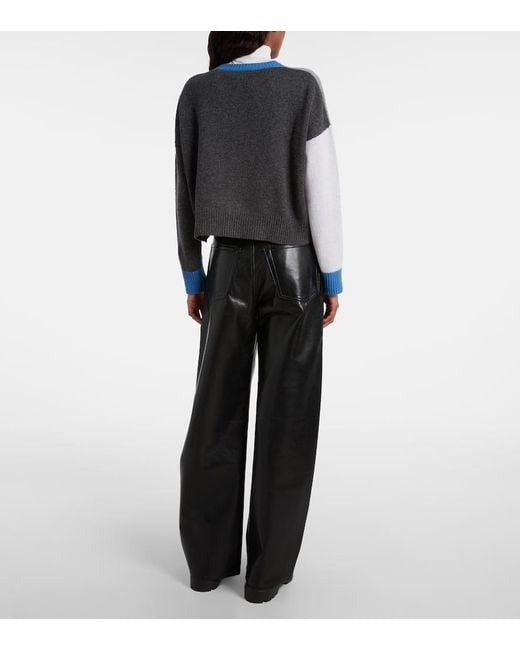 Citizens of Humanity Black Ayla High-Rise Wide-Leg Pants