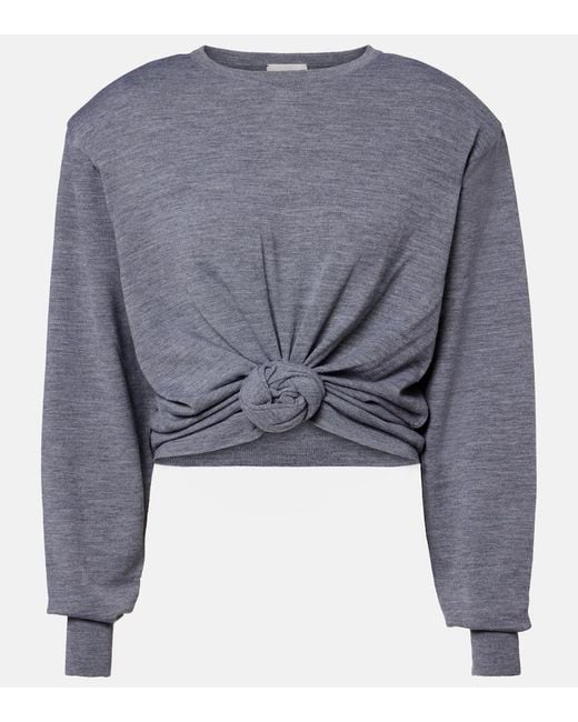 Magda Butrym Gray Wool Sweater