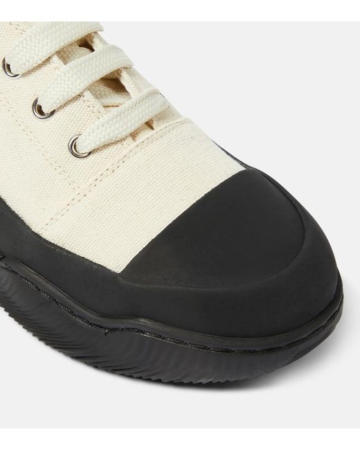 Stella McCartney Black Loop Canvas Platform Sneakers