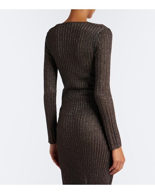 Missoni Black Striped Lame Top