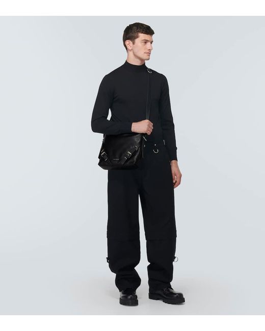 Borsa a tracolla Voyou Medium in pelle di Givenchy in Black da Uomo