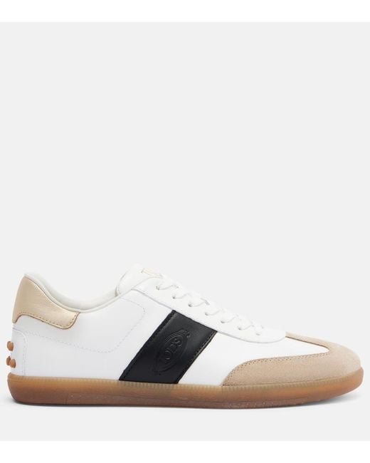 Tod's White Leather Sneakers