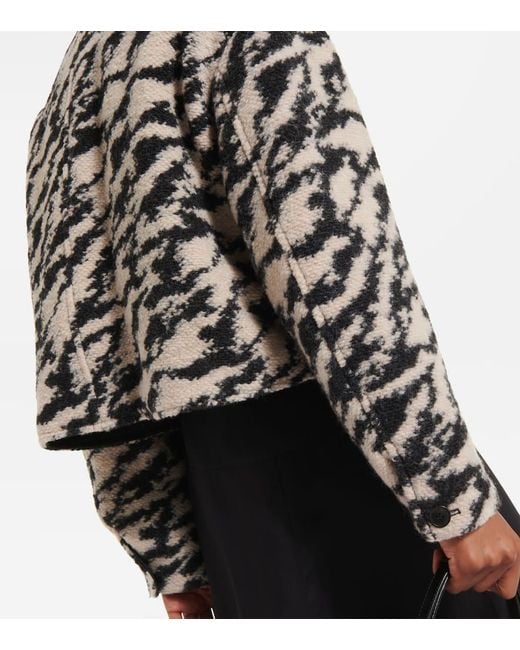 Isabel Marant Multicolor Ferida Printed Wool-Blend Jacket