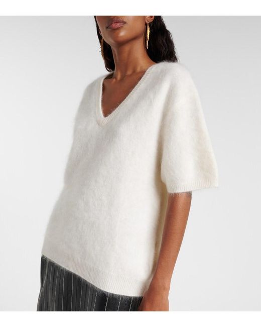 Lisa Yang White Lovisa Cashmere Sweater