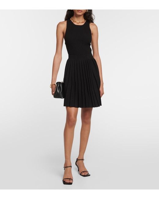 Co. Black Ribbed-Knit Jersey Tank Top