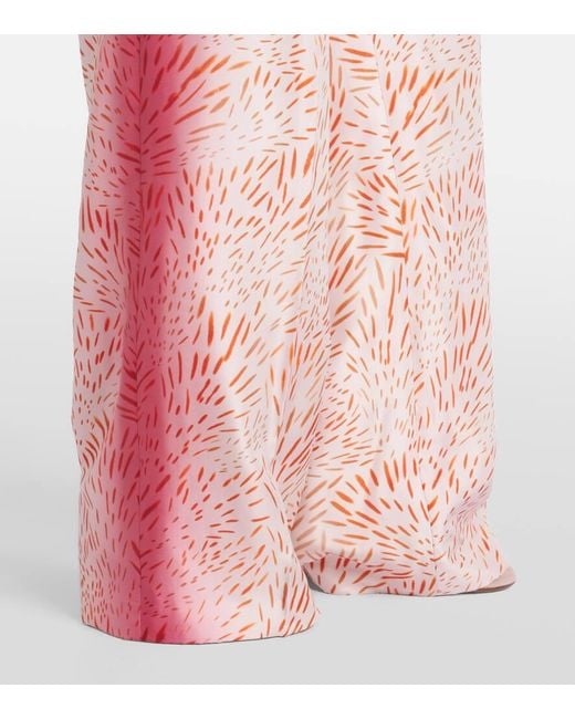 Pantaloni A Gamba Larga di Dries Van Noten in Pink