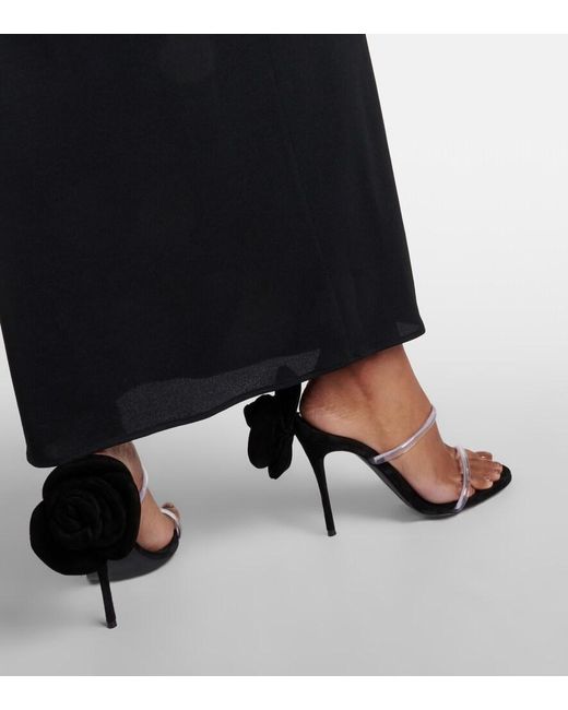 Magda Butrym Black Suede Sandals