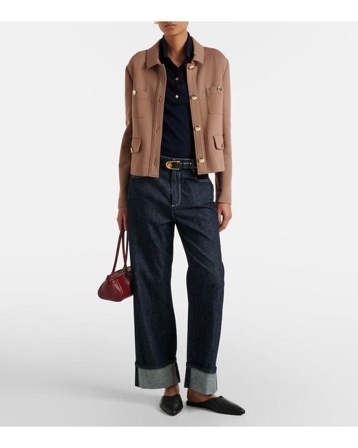 Max Mara Brown Cotton-Blend Jacket