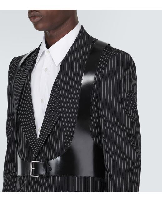 Alexander McQueen Harness aus Leder in Black für Herren