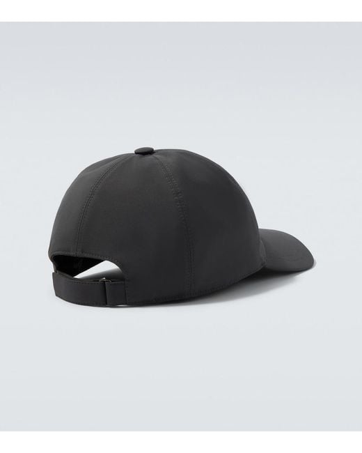 Brioni Bestickte Baseballcap in Gray für Herren