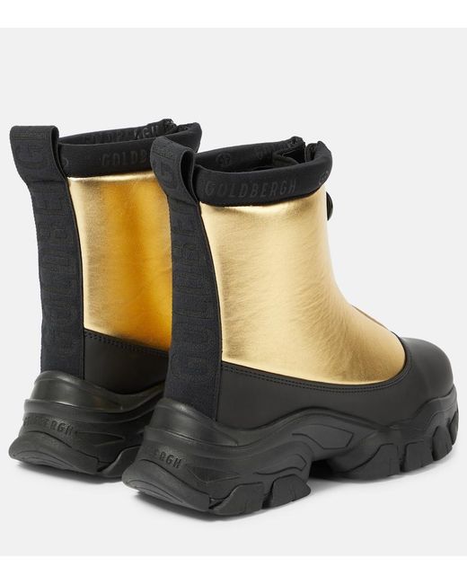 Goldbergh Black Glint Metallic Snow Boots