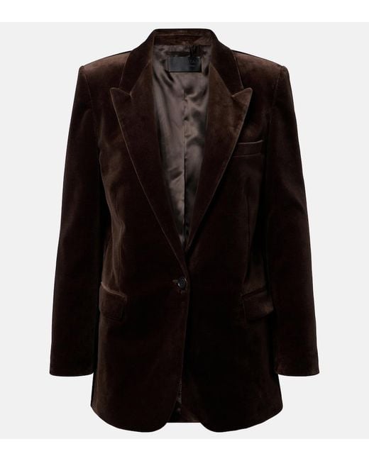 Nili Lotan Black Diane Velvet Blazer