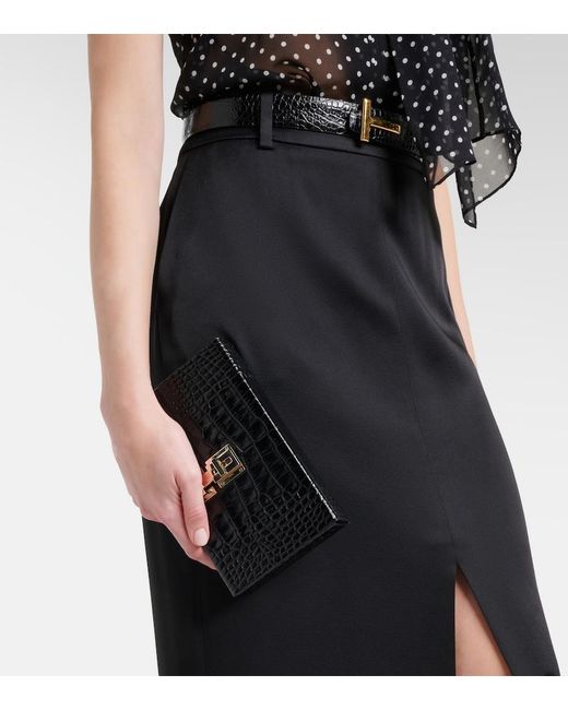 Clutch T Latch di Tom Ford in Black