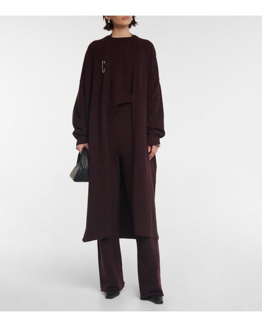 Extreme Cashmere Purple N°61 Koto Cashmere-Blend Cardigan