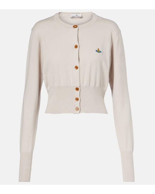 Cardigan Bea Orb De Algodon Y Cachemir Vivienne Westwood de color Natural