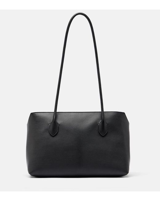 The Row Black Terrasse Medium Leather Shoulder Bag