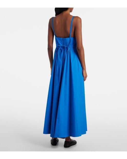 Proenza Schouler Blue Label Barker Cotton Poplin Maxi Dress