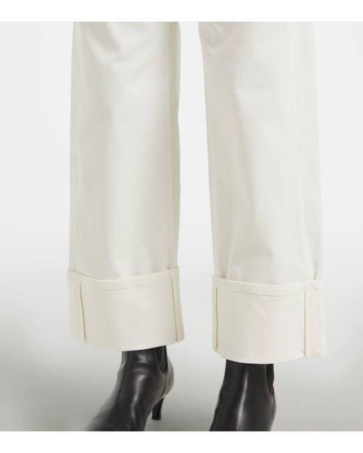 Jeans Cervia A Gamba Larga E Vita Media di Max Mara in White