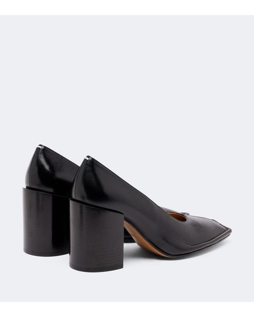 Maison Margiela Brown Piped Leather Pumps