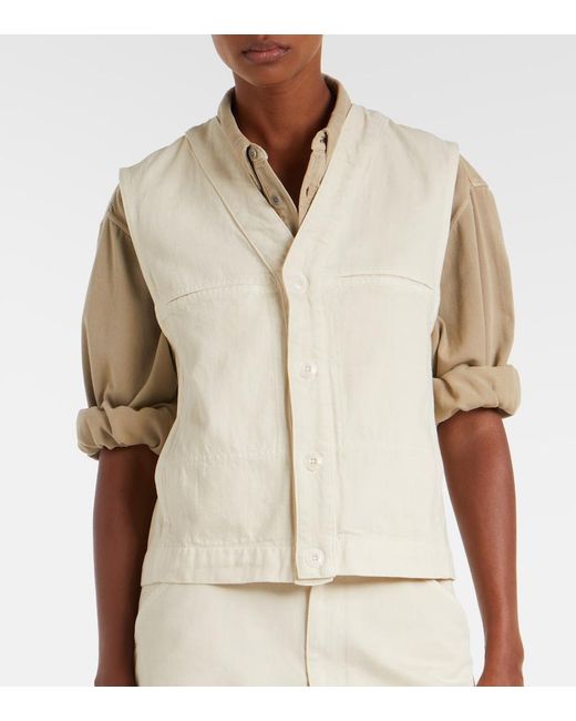 Lemaire White Cotton Vest