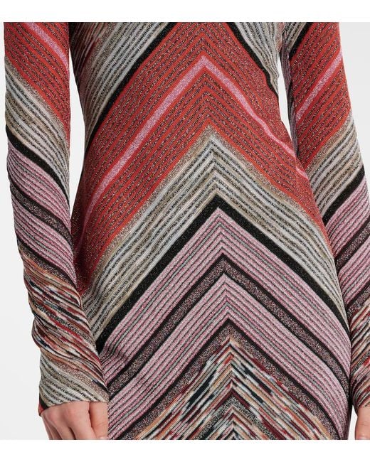 Missoni Red Lame Maxi Dress