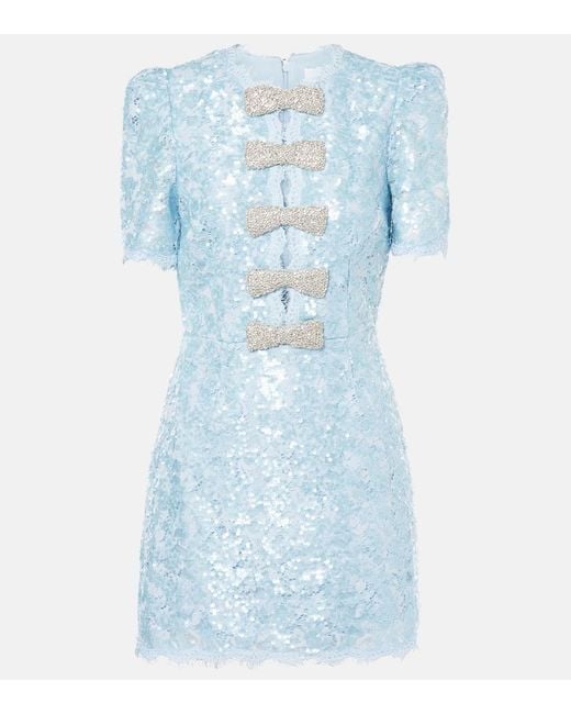 Rebecca Vallance Blue X Nicky Hilton Leyla Sequined Minidress
