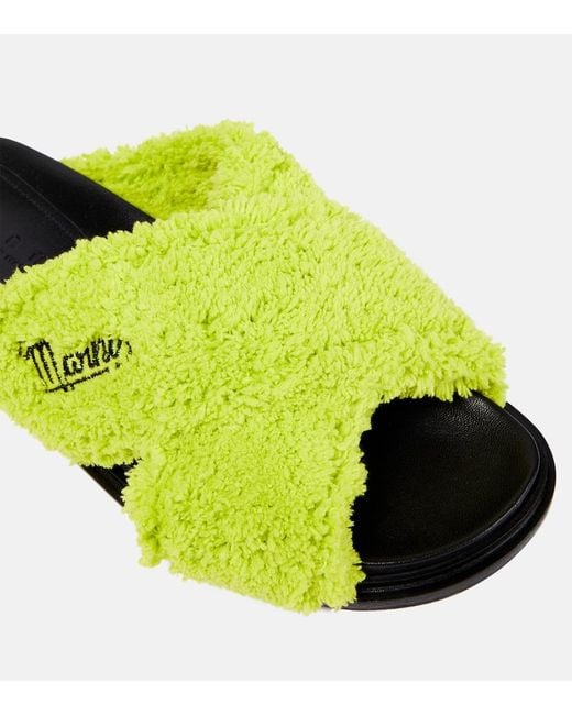 Marni Green Terry Slides
