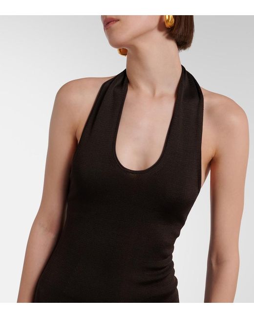 Khaite Black Coraline Maxi Dress