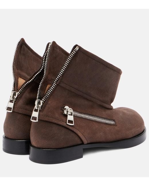 J.W. Anderson Brown Suede Ankle Boots