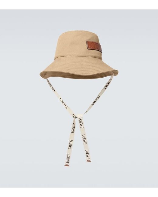 Loewe Paula's Ibiza Hut Aus Canvas Mit Leder in White für Herren