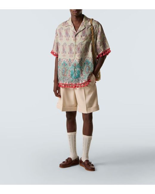 Valentino Hemd Aus Leinen in Multicolor für Herren