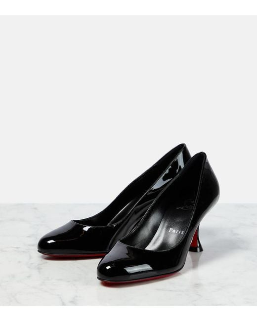 Christian Louboutin Black Stella Patent Leather Pumps