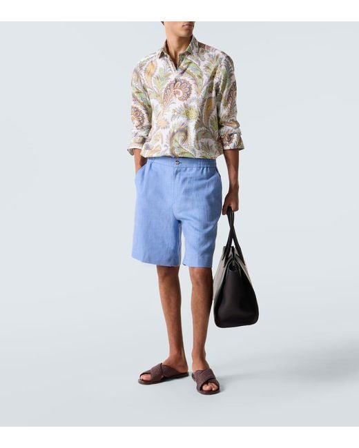 Etro Hemd Aus Baumwollpopeline in White für Herren