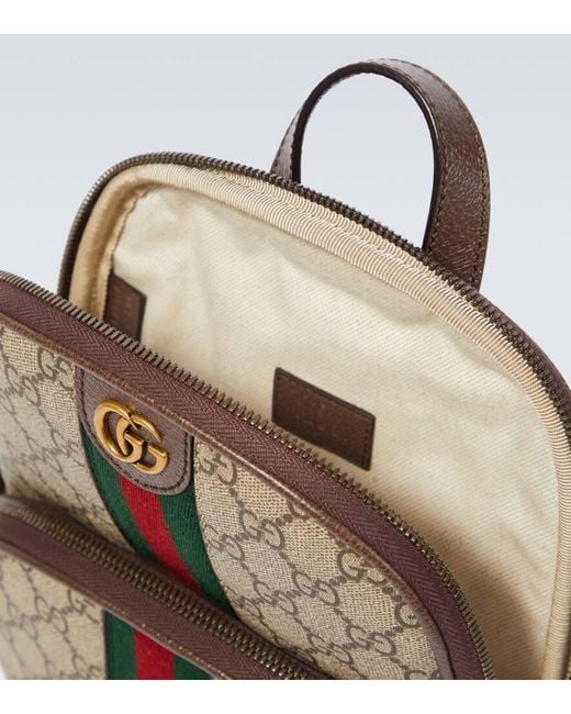 Gucci Multicolor Ophidia GG Leather-trimmed Shoulder Bag for men