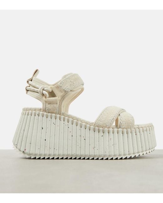 Chloé Natural Nama Leather Sandals