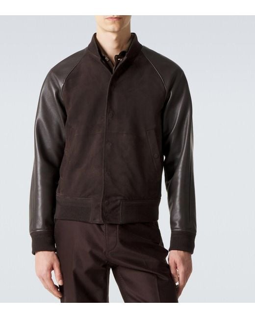 Tom Ford Black Leather Jacket for men