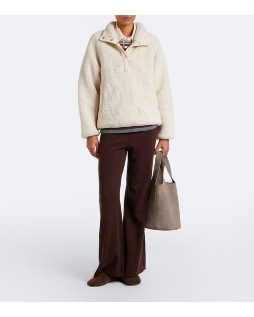 The Upside White Teddy Sweatshirt