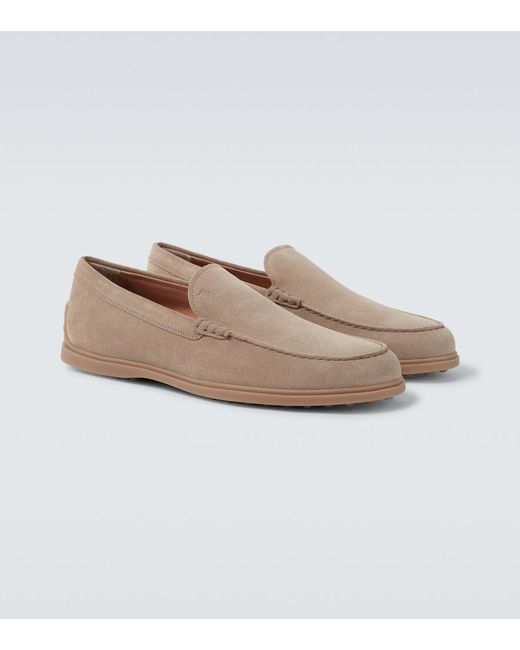 Tod's Natural Suede Loafers for men