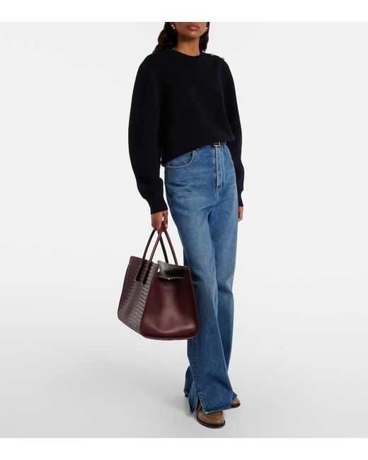 Bottega Veneta Red Tote Bag Barbara Medium Aus Leder