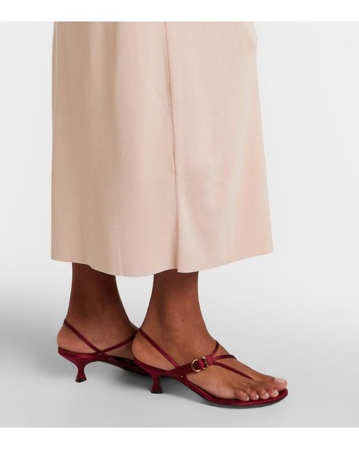 Altuzarra Pink Mitchell Scarf-Detail Midi Dress
