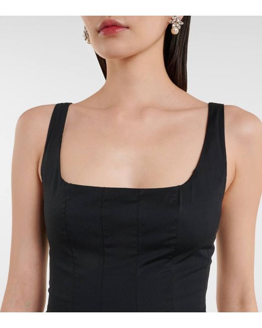 Abito Midi Wells di Staud in Black